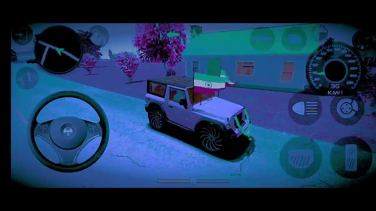 Modified Mahindra Thar😈Games:Indian Blue Thar (Gadi Wala Games)__ Car Game Android Game