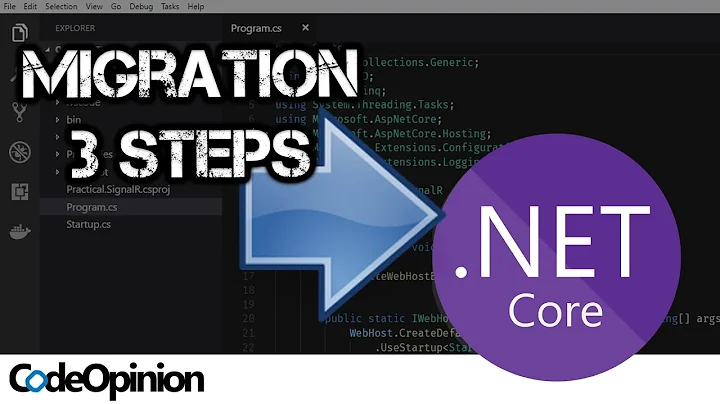 3 Major Parts to Migrating to .NET Core