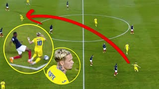 Mykhaylo Mudryk vs France | EURO U21 |  SUPER PASS & SKILLS ?