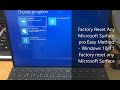 Factory Reset Microsoft Surface Pro Easy Method Windows 10/11 | Factory reset Microsoft  Surface pro