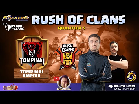 🔴LIVE Q5 VN TOMPINAI RUSH OF CLANS RUSH.GG | CLASH OF CLANS | CASTER SOCKERS