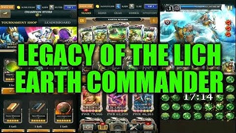 Legendary Game Of Heroes: Legacy Of The Lich Event Gameplay/Team Testing (Earth Commander)