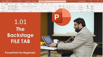 1.01 - The Backstage (File Tab) | PowerPoint for Beginners Course