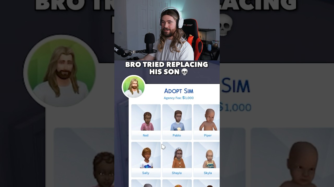 Tried swapping out my son 😂 #thesims #thesims4 #sims4 #gaming #thor