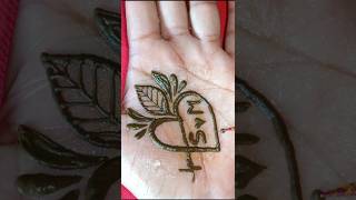 Cute S❣️M  letter tattoo mehndi designs 💚 #ytshorts #mehndi #hennatatto #trending  #viralshort