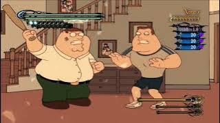 Joe beats up Peter, Cleveland and Quagmire (Bayonetta meme edit)