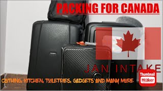 PACKING VLOG FOR CANADA | WINTER INTAKE (JANUARY). what to pack for canada?