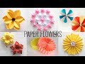 6 Easy Paper Flowers | Flower Making | DIY