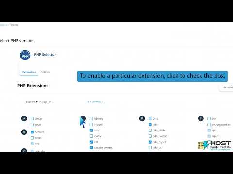 How to Enable or Disable PHP Extensions Using the CloudLinux Selector in DirectAdmin   HostSectors