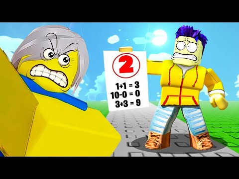 ЗАВАЛИЛ ТЕСТ ПО МОТИМАТИКИ В ROBLOX