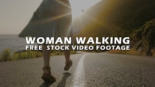 35  Woman Walking Free Video Footage | No Copyright | Slow Motion Footage Of Beautiful Girl Walking
