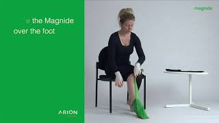 Arion Magnide®, donning aid for medical compression stockings with a closed toe (EN)