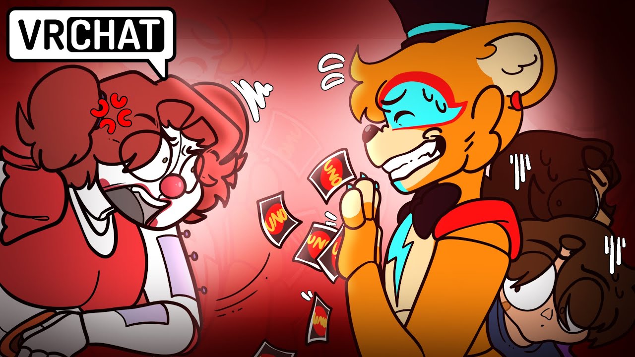 Circus Baby and Michael Afton's Feud In VRChat UNO!!