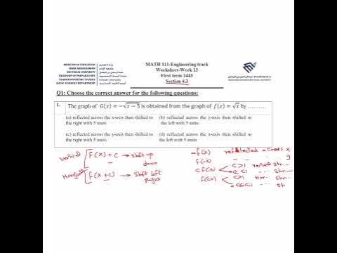 Worksheet 4.3 MATH1 IAU - YouTube