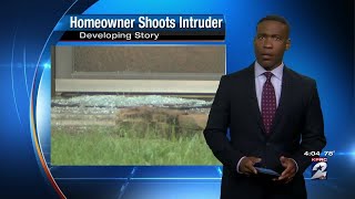 Home invasion suspect shot
