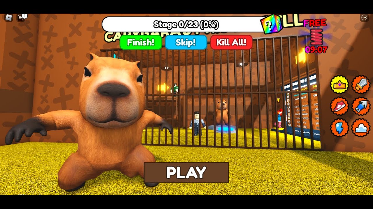 (CAPYBARA'S PRISON RUN!) (Obby) #scaryobby #roblox #obby - YouTube