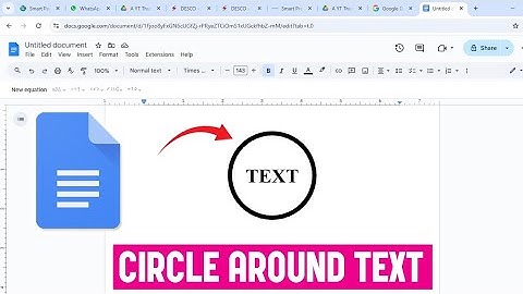 Een woord omcirkelen in Google Docs