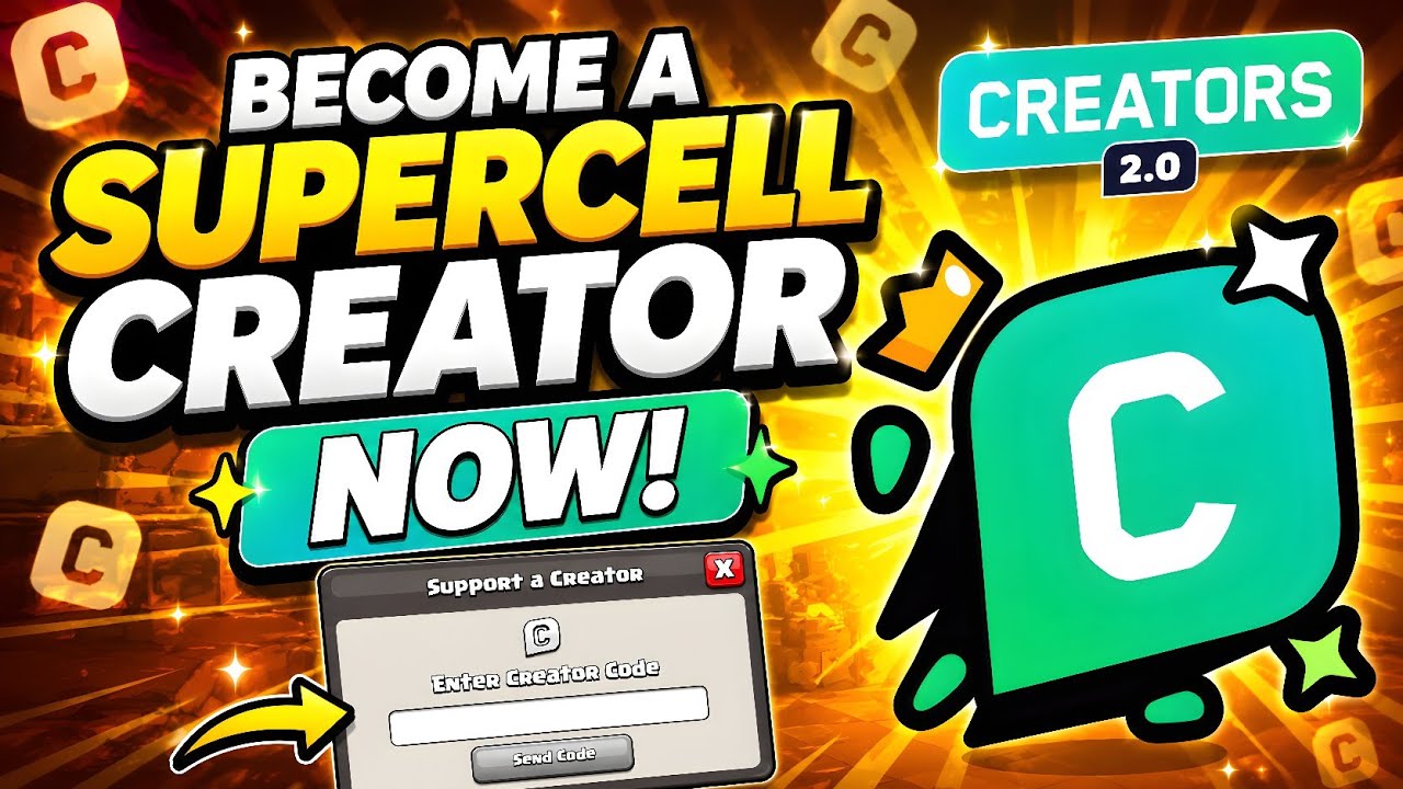 Now It's easy to become a supercell creator! In 2026 - YouTube