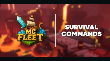 mcFleet SERVER SURVIVAL ALL COMMANDS !!