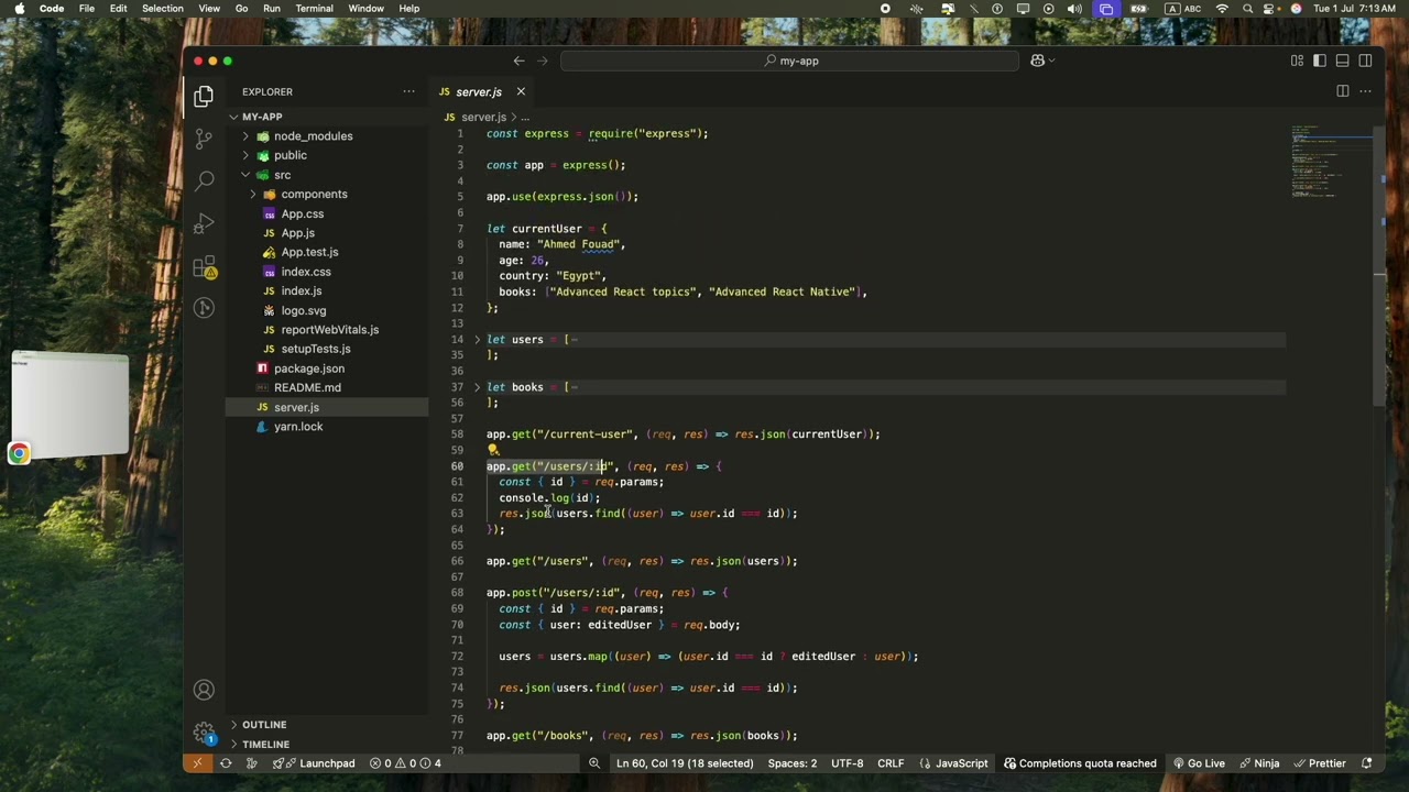 2. Server Setup - [Design Patter Container Components (بالعربي)]