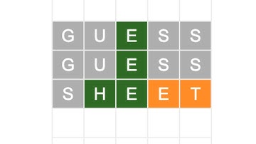 Play Sheetle | a Wordle Clone in a Google Sheet by Tyler Robertson