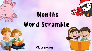 Learning Months Word Scramble || Months of the year word scramble game for kids learning ||  screenshot 3