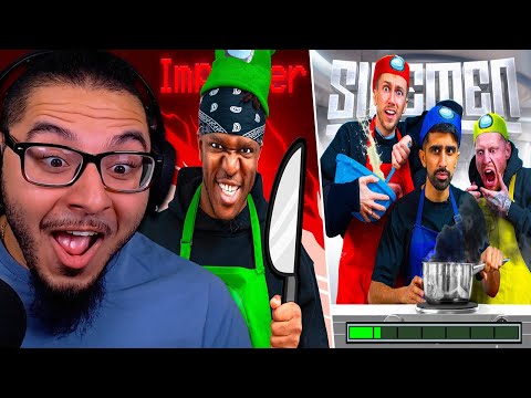 SIDEMEN AMONG US COOKING CHALLENGE | REACTION