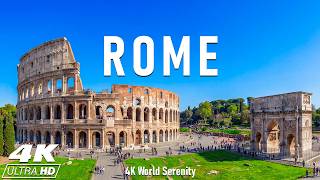 Roma, Italy 4K - Colosseum, Vatican City &amp; Ancient Roman Streets