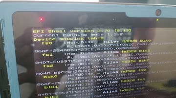 How to Fix EFI Shell version DEPED Laptop won