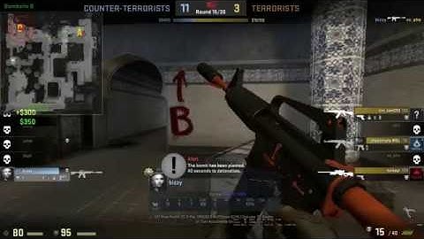 1v4 clutch dd2 bomb site b