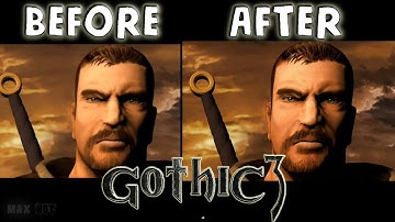 Gothic 3 Intro - BEFORE/AFTER (neural network)