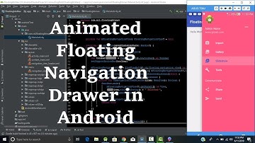 Animated Floating Navigation Drawer in Android