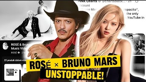 APT. by Rosé and Bruno Mars has reached 2 billion views on YouTube at record speed!