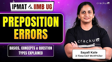 Preposition Errors for IPMAT & IIM B UG | Complete Concept Explained with Examples