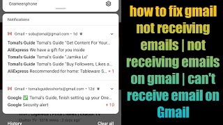 how to fix gmail not receiving emails | not receiving emails on gmail | can't receive email on Gmail