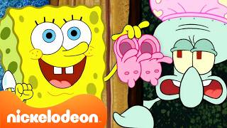 SpongeBob | 90 Menit SpongeBob Jadi Tetangga Terbaik! 🧽🏡 | Nickelodeon Bahasa