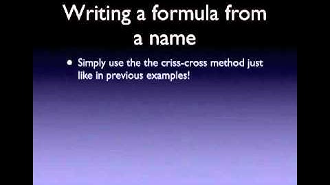 Ionic bonding part 3