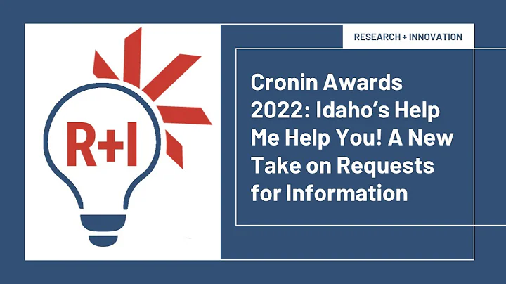 Cronin Awards 2022: Idaho's Help Me Help You! A Ne...