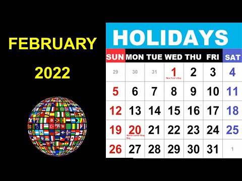 February 2022 Holidays and Observances Around the World