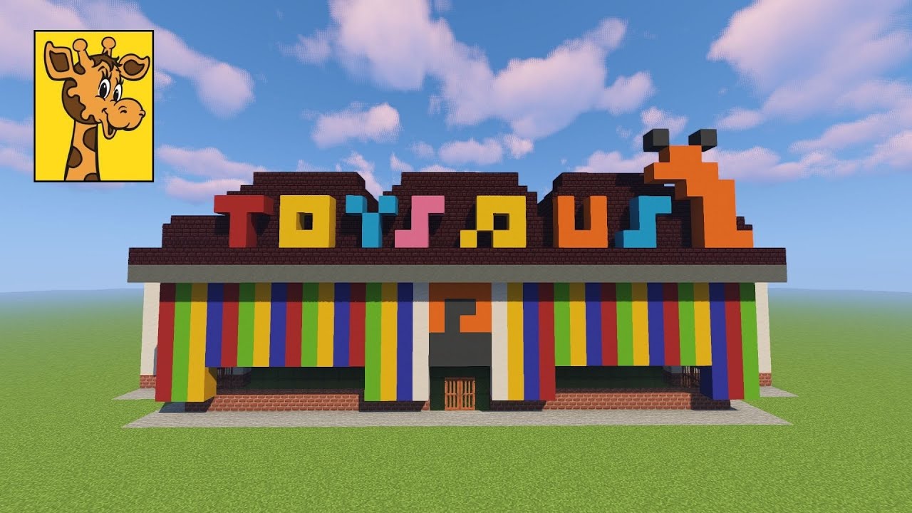 Minecraft: How To Build an 80's Toys R Us (Tutorial) - YouTube