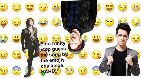EMO TRINITY +TØP GUESS THE SONG BY THE EMOJIS CHALLANGE. HARD. FOR CRANKTHATFRANK