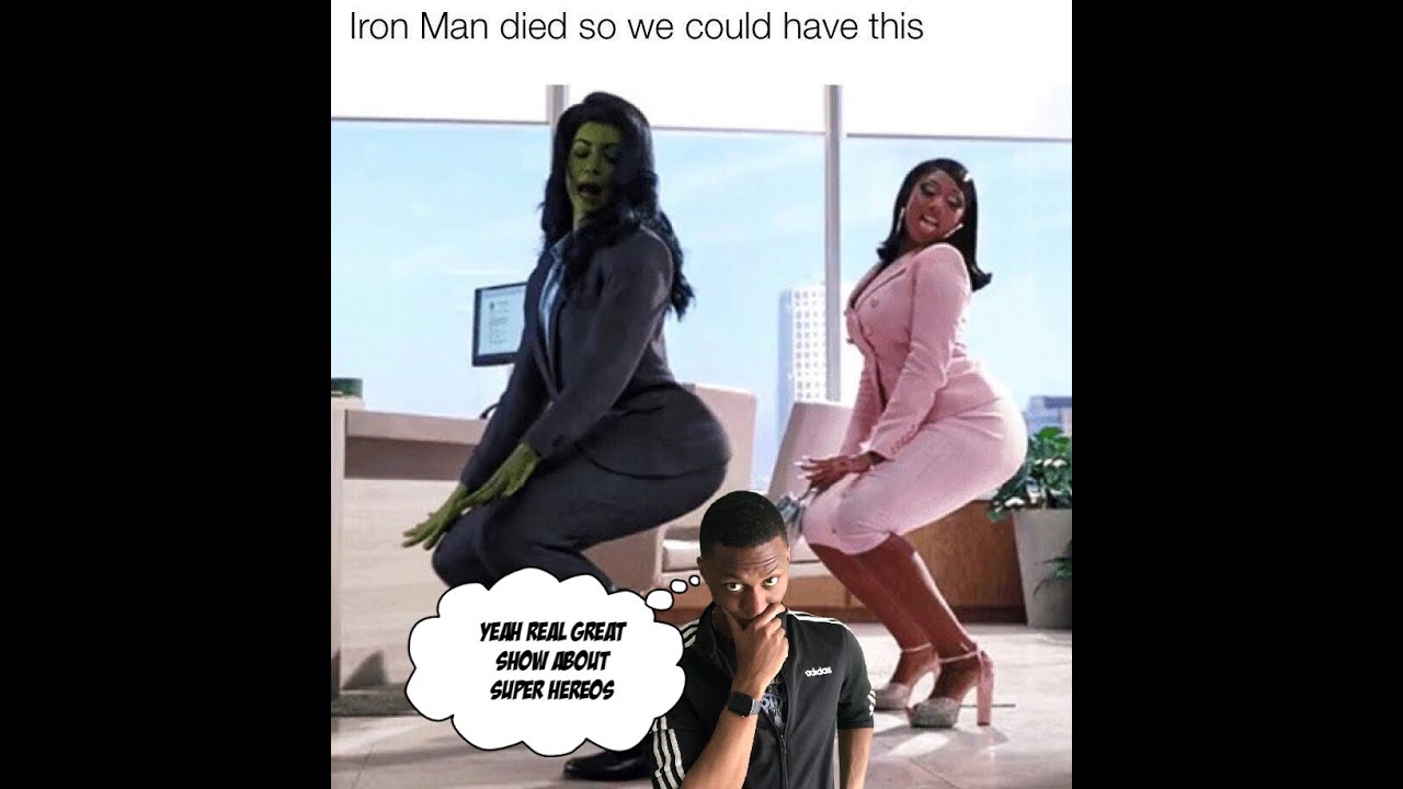 Meg Thee Stallion twerking with She-Hulk ( mini - reaction )