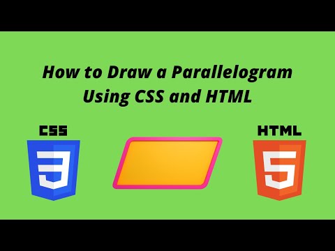 How to Draw a Parallelogram Using CSS and HTML