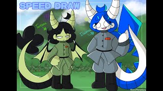 Watch me draw and color Isomal and Terrance! [Speed draw]