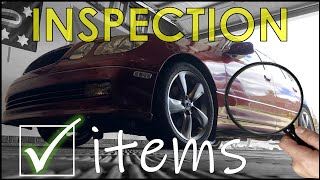 LEXUS GS / Aristo Specific Check Items  (in addition to a regular inspection!)