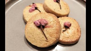 Sakura Cookies – Japanese cherry blossom shortbread with almond