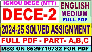 Dece 2 Solved Assignment 2024 25 Dece 2 Solved Assignment In English ...