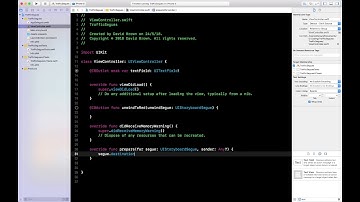 App Dev with Swift Chapter 3 Section 6 Passing Data in Segues