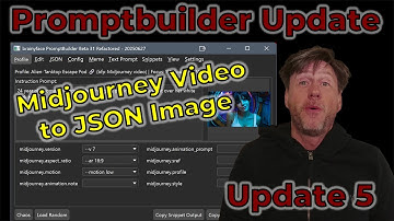 Building my Dream Prompt Editor (Update)-Plus Converting Midjourney Videos to JSON Image Profiles