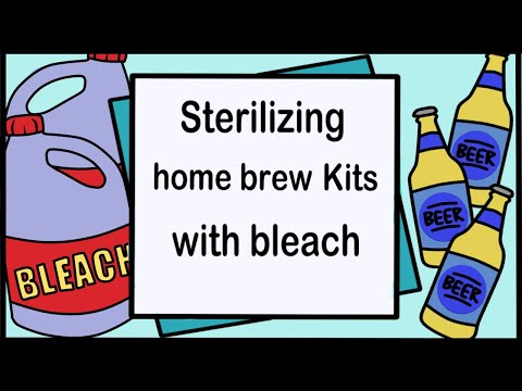 How to clean bottles and home brew equipment with bleach